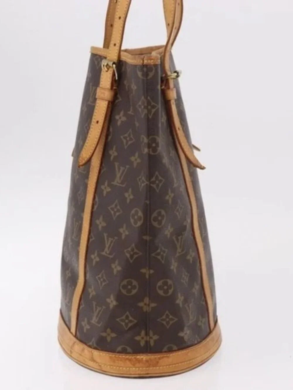 LOUIS VUITTON Monogram Bucket GM Shoulder Bag M42236 LV Auth BA13423